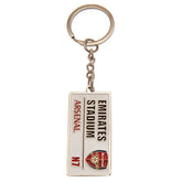 Arsenal sleutelhangerplaat Emirates Stadium wit